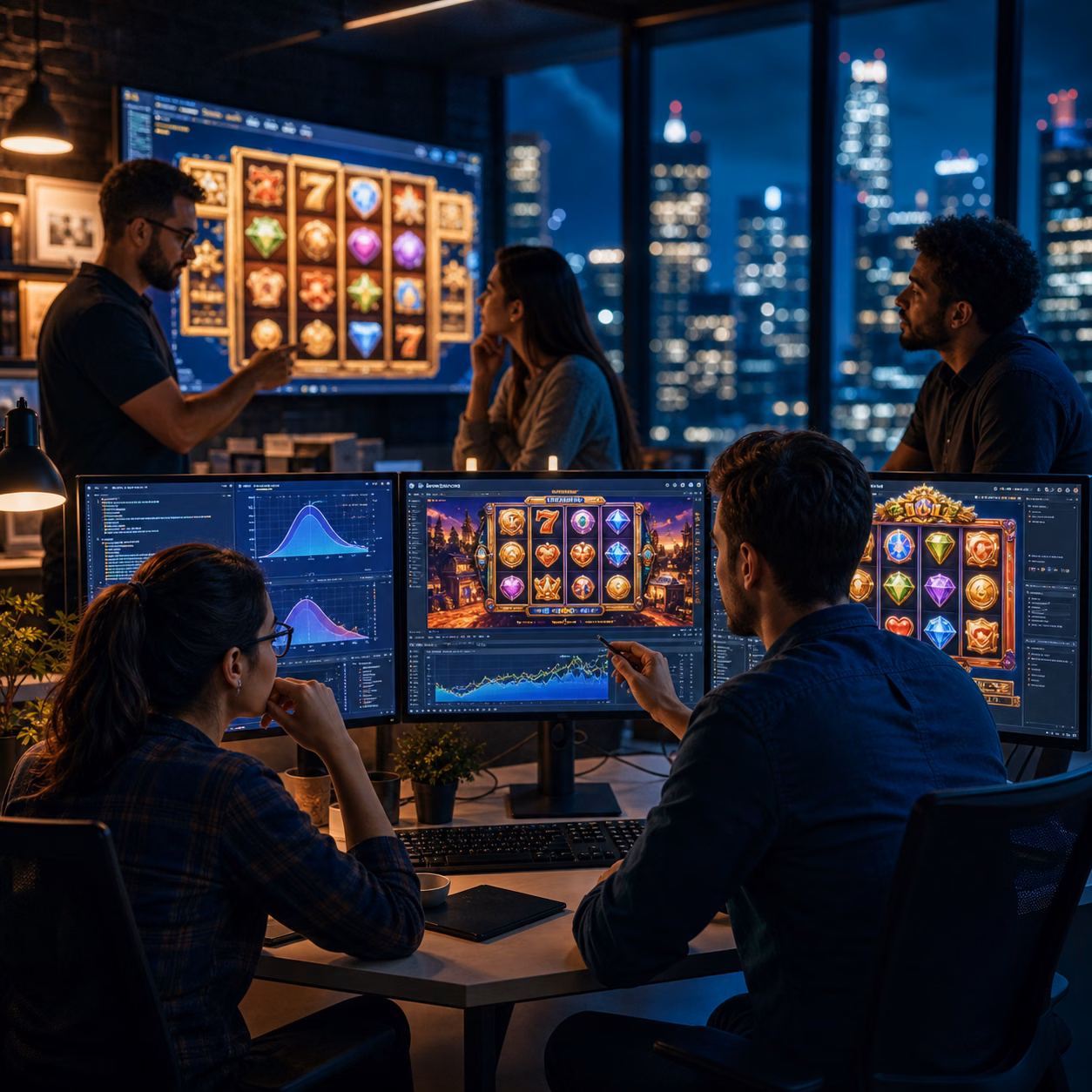 Slot game developers in creative studio