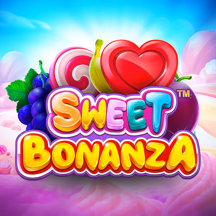 Sweet Bonanza slot game - Colorful fruit-themed slot with tumbling reels and multiplier features, offering exciting bonus rounds