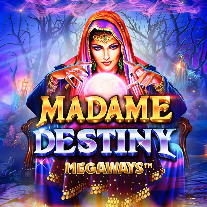 Madame Destiny slot game - Mystical fortune teller slot with expanding symbols and free spins feature, offering medium volatility gameplay
